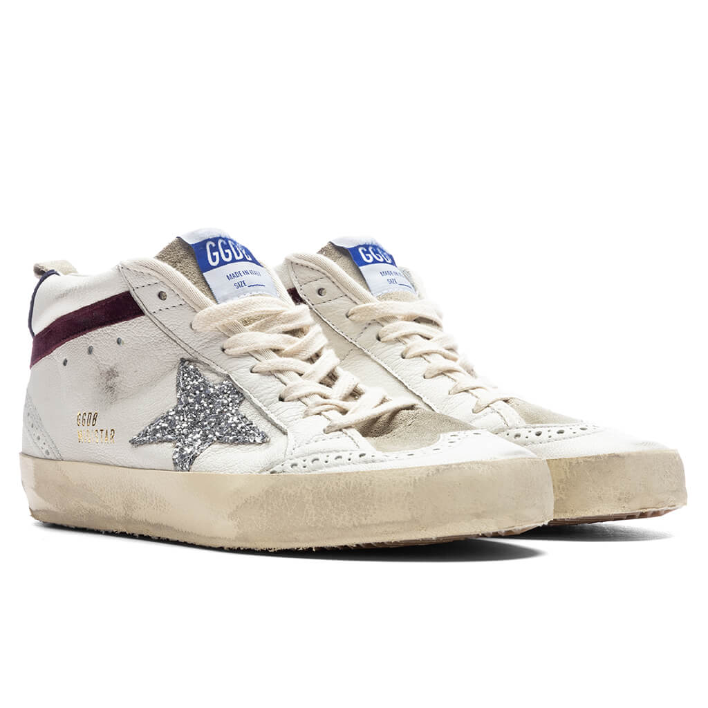 Women's Mid Star - White/Silver/Wine - Image 2