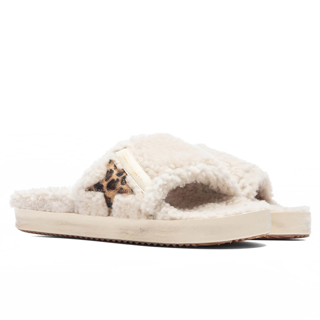 Women's Shearling Poolstar - Beige/Brown Black Leo - Image 3