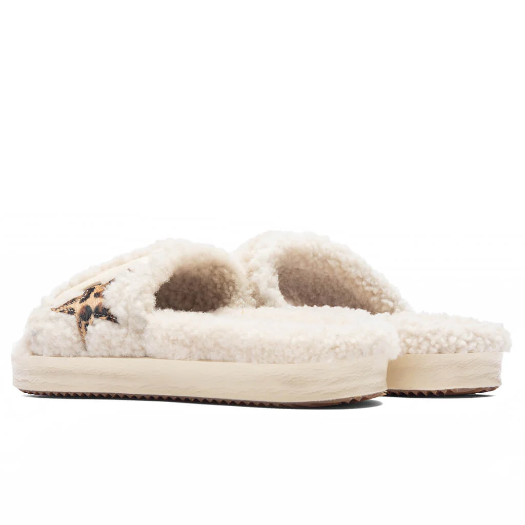 Women's Shearling Poolstar - Beige/Brown Black Leo - Image 4