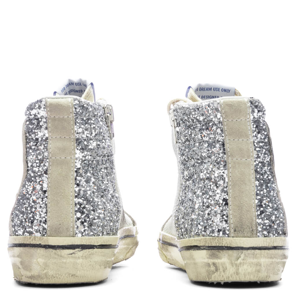 Women's Slide Sneaker - Silver/White/Marble - Image 4