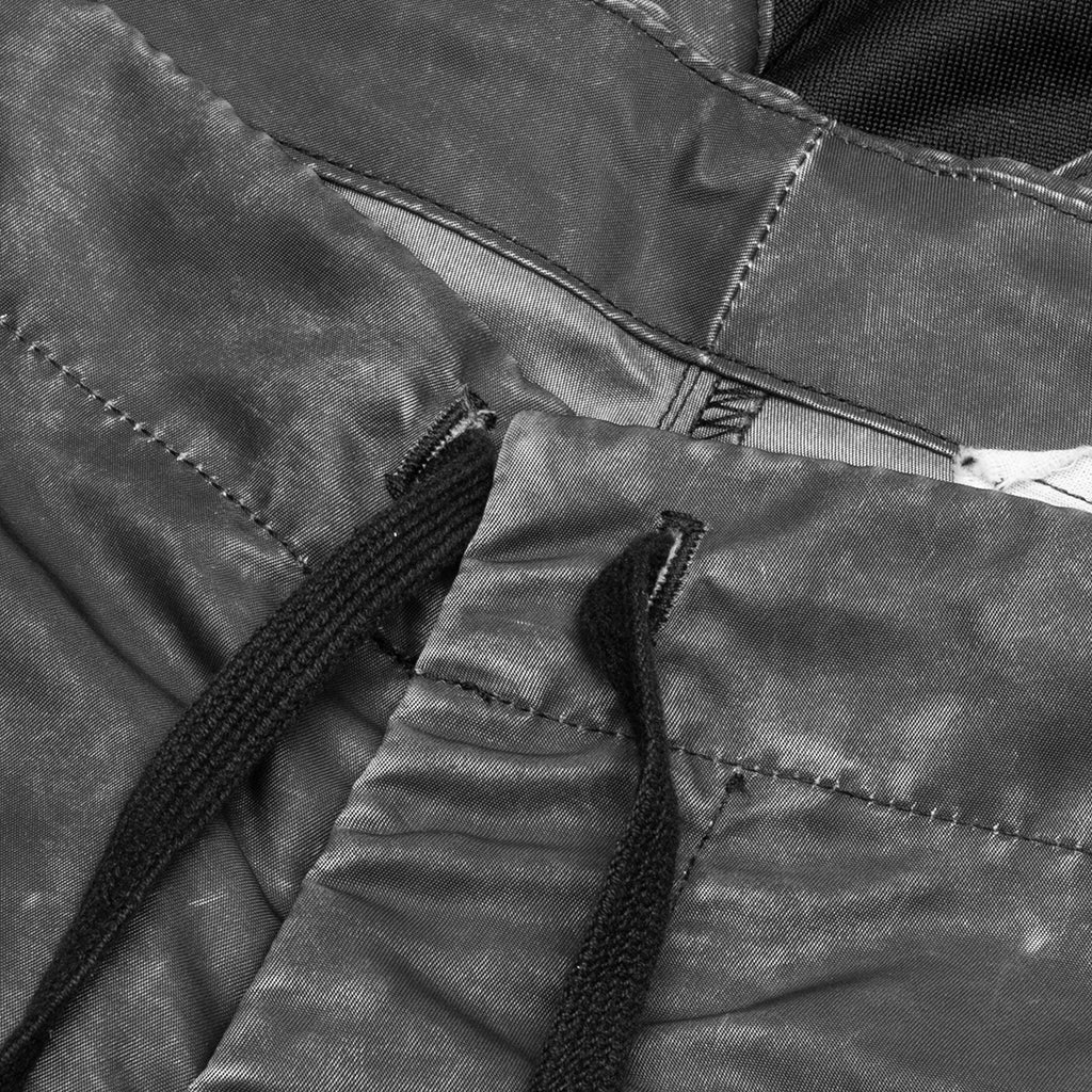 Washed Satin 50/50 Long Slim Pant - Black - Image 3