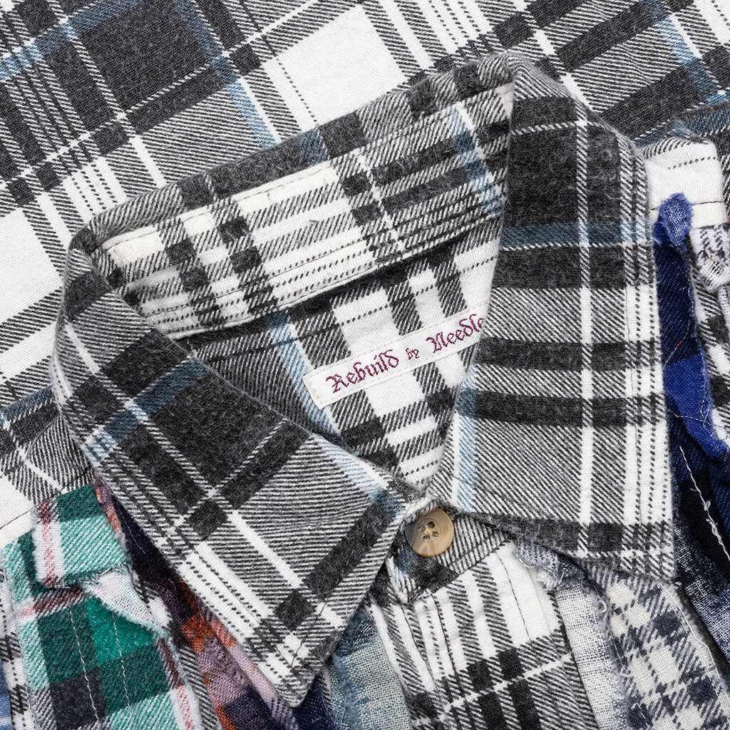 Flannel Shirt Ribbon Wide Shirt - Assorted - Image 3