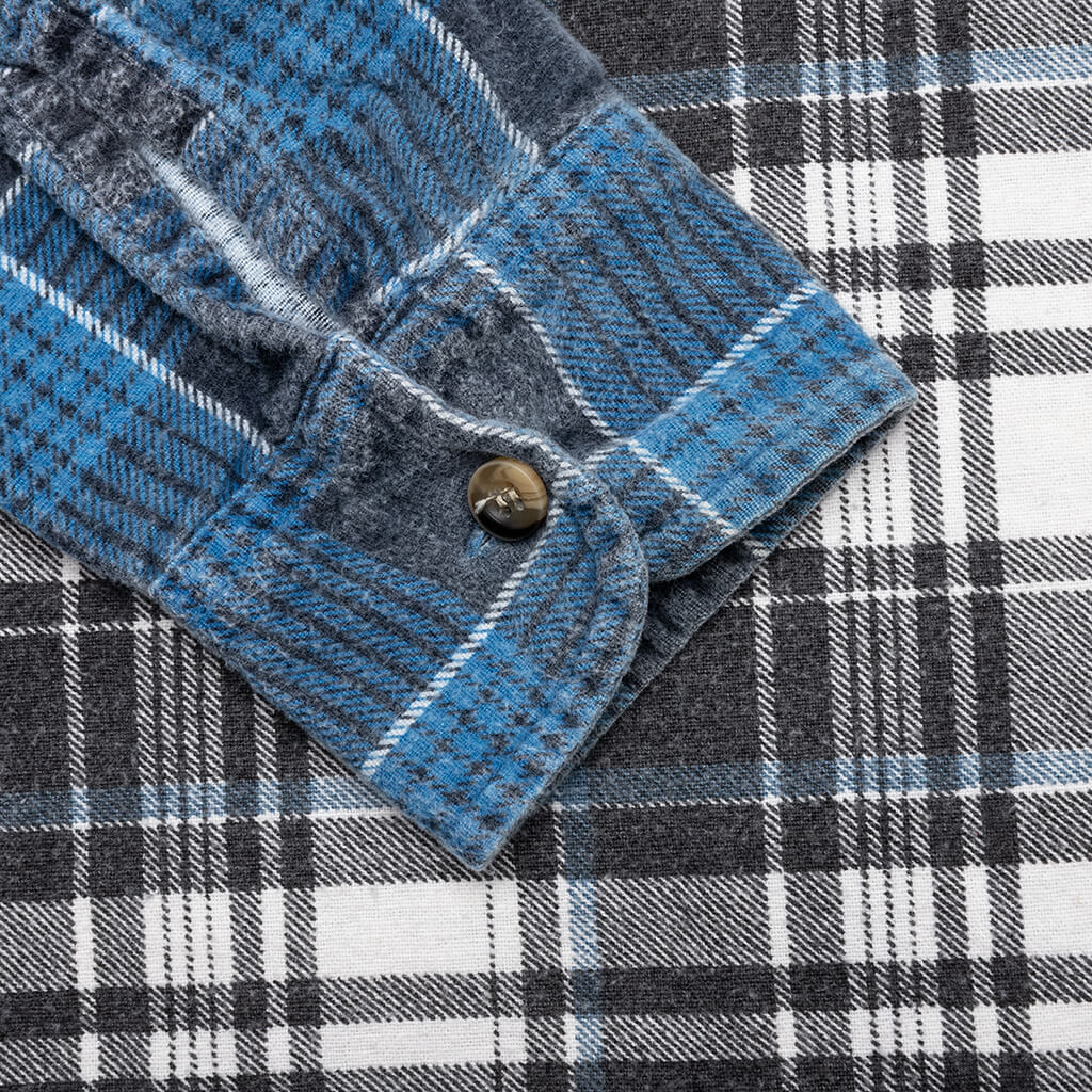 Flannel Shirt Ribbon Wide Shirt - Assorted - Image 5