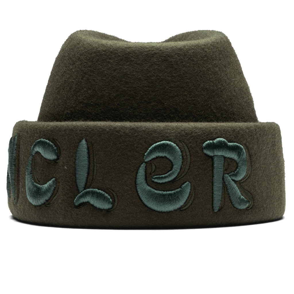 Moncler Genius x Salehe Bembury Wool Felt Beanie - Olive - Image 3