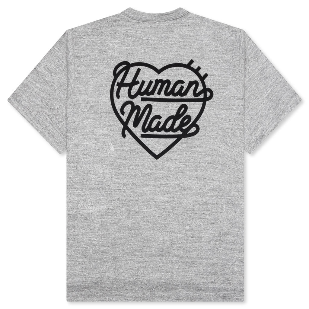 Heart Badge T-Shirt - Grey - Image 2