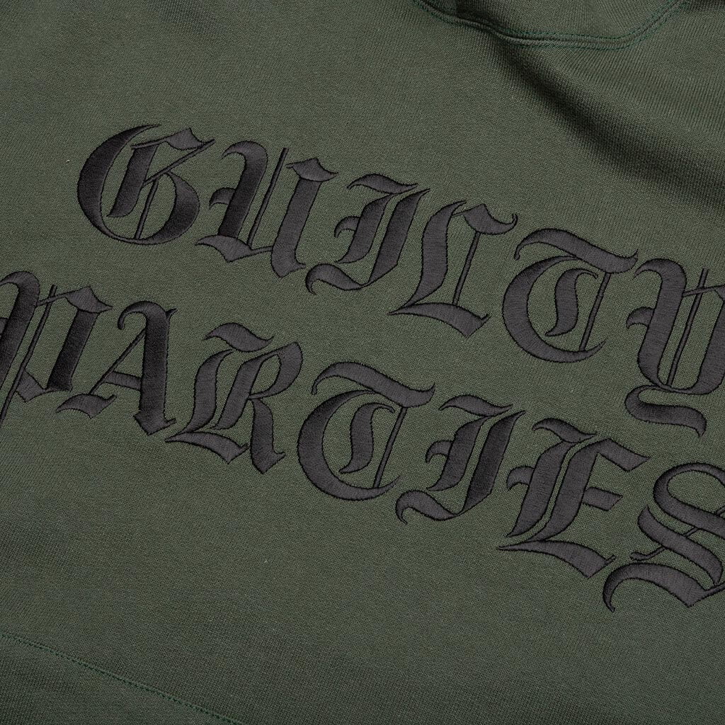 Heavy Weight Pullover Hooded Type-3 Sweatshirt - Green - Image 3