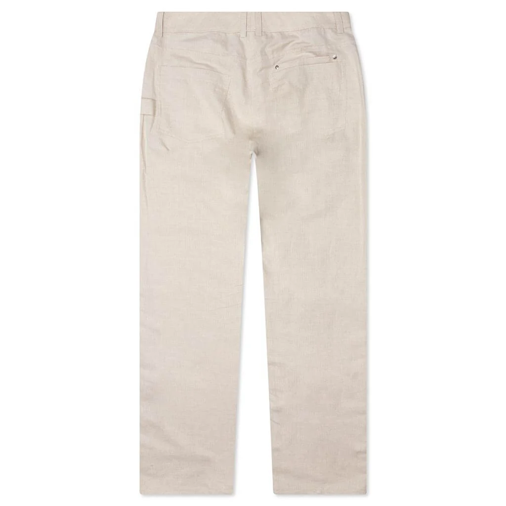 Cotton-Linen Carpenter Pant - Twill/Natural - Image 2