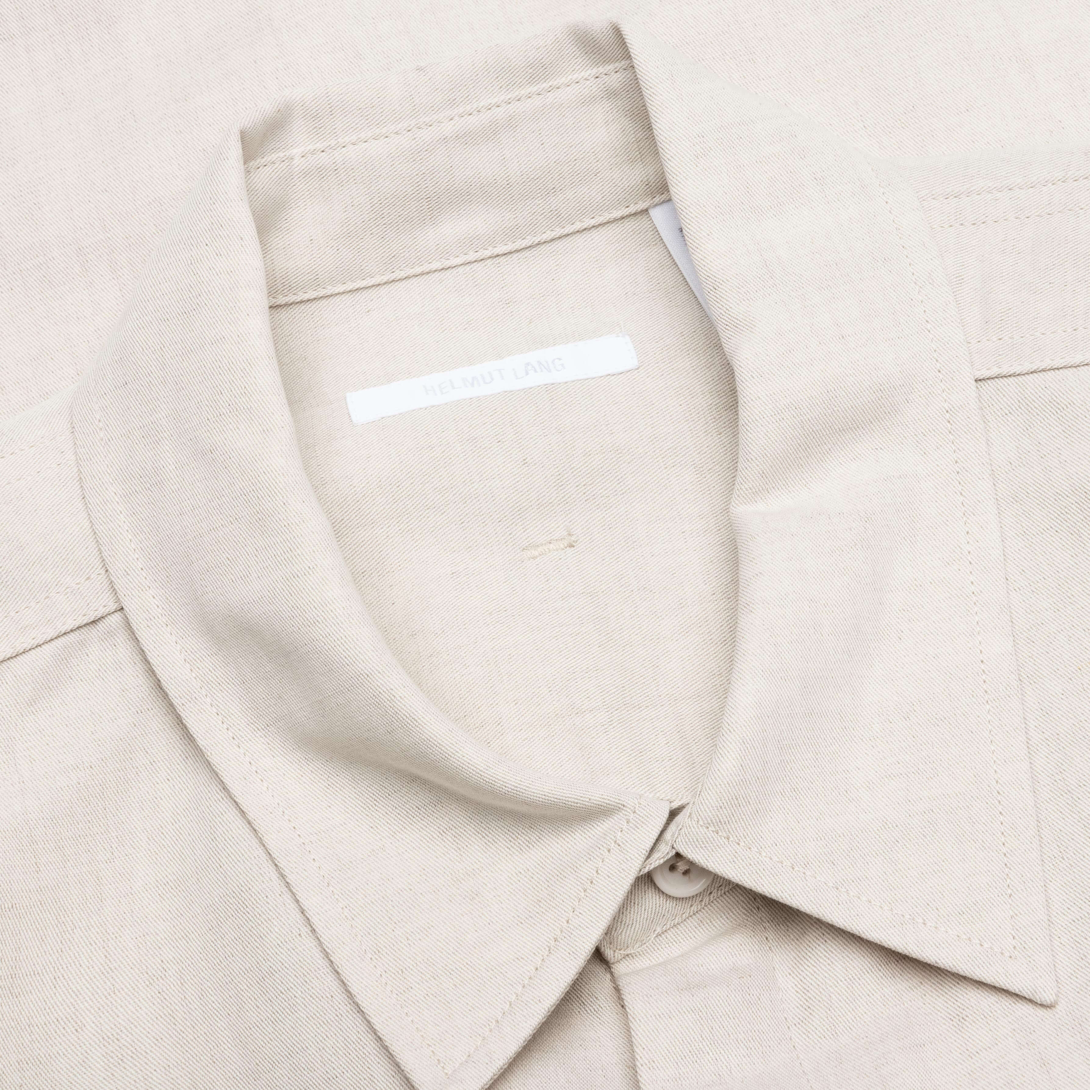 Cotton-Linen Cargo Shirt - Twill/Natural - Image 3