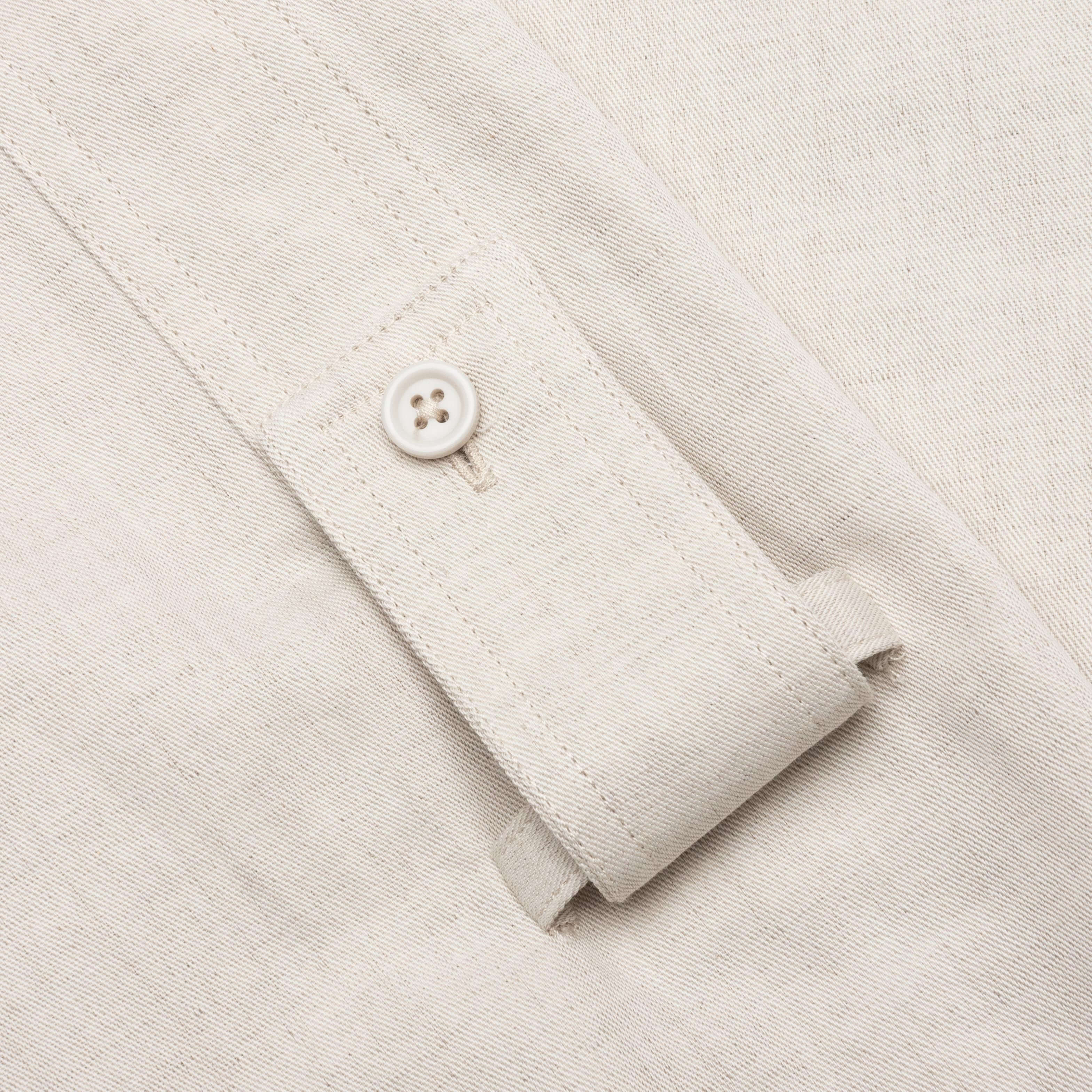 Cotton-Linen Cargo Shirt - Twill/Natural - Image 5