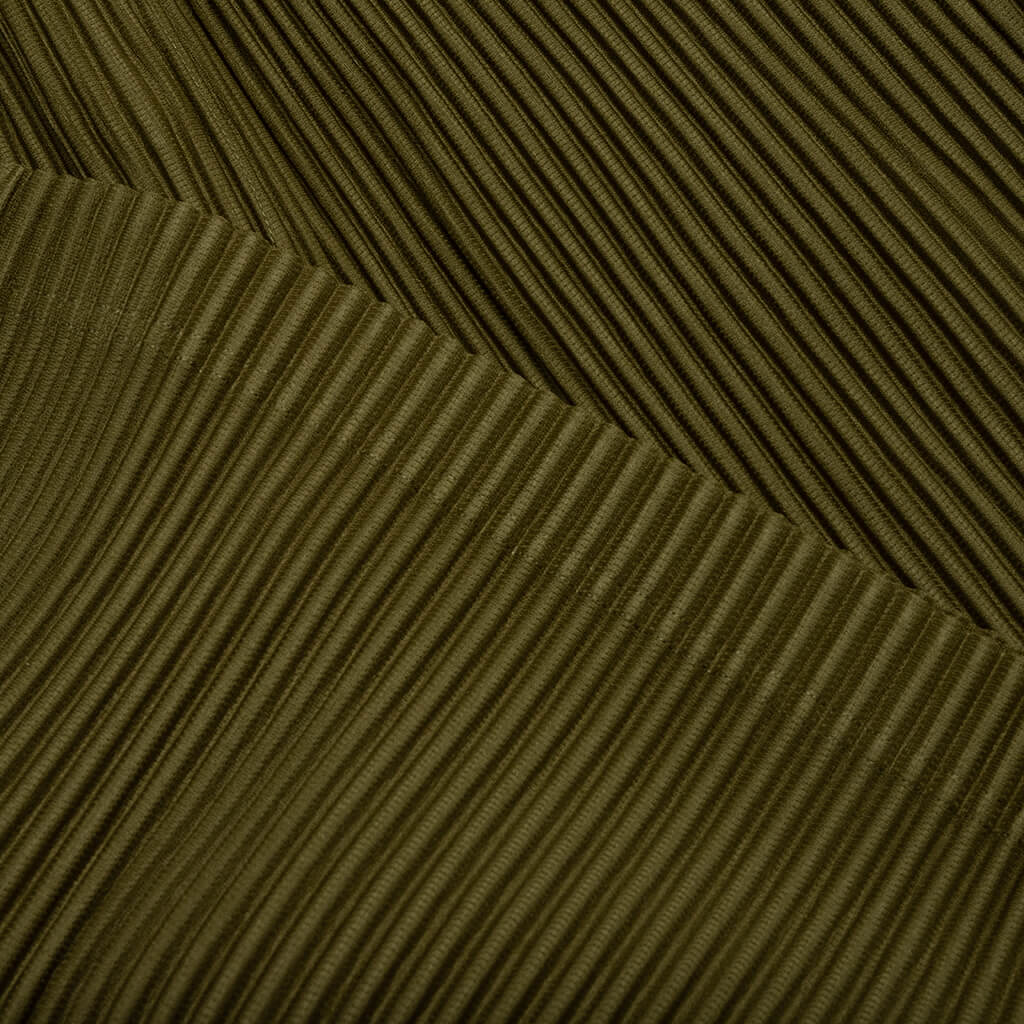 Color Pleats Shorts - Olive Khaki - Image 4