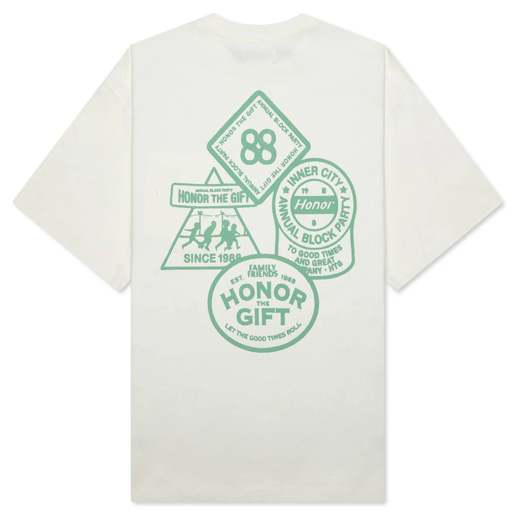 88 Block T-Shirt - Bone - Image 2