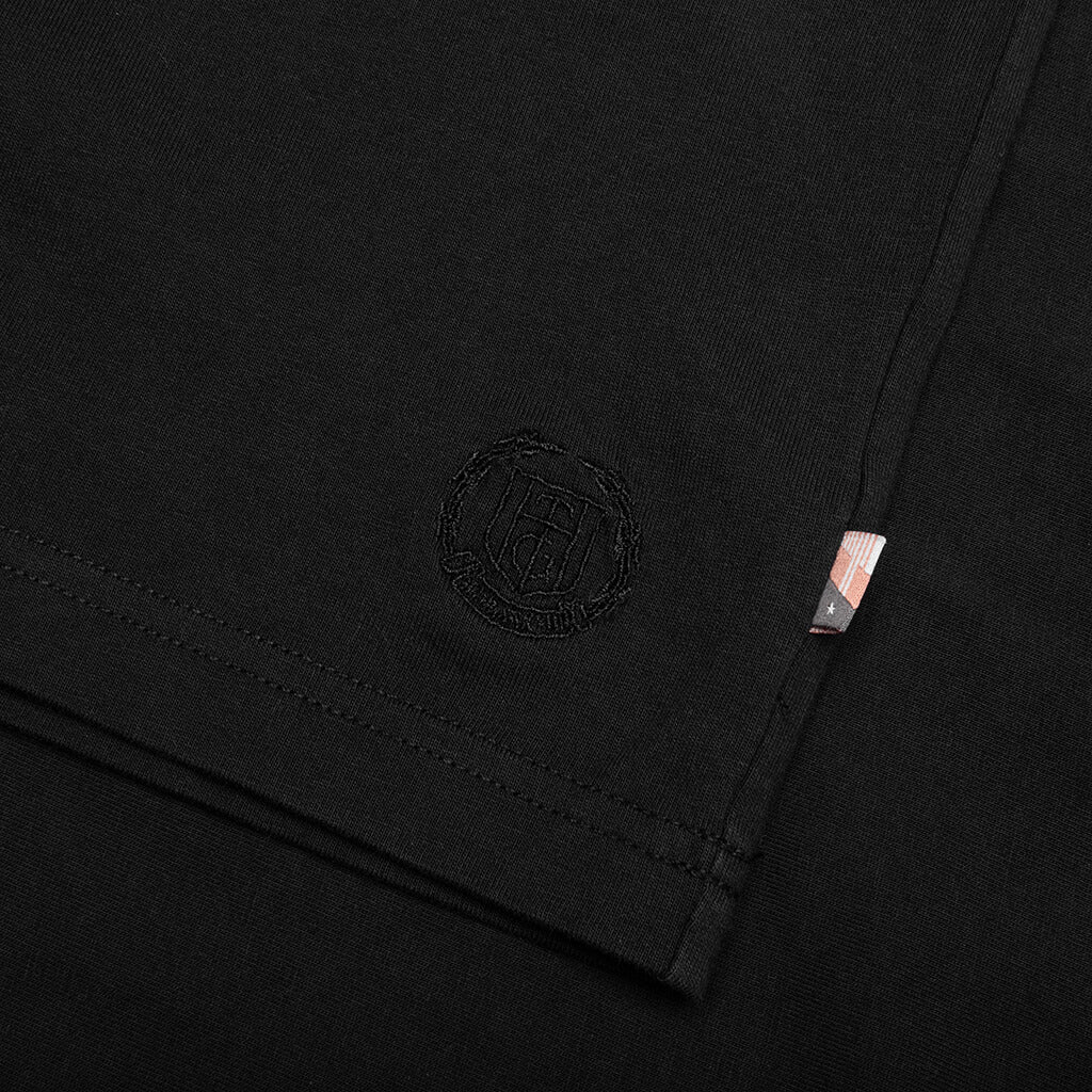 Crest Logo Box Tee - Black - Image 3