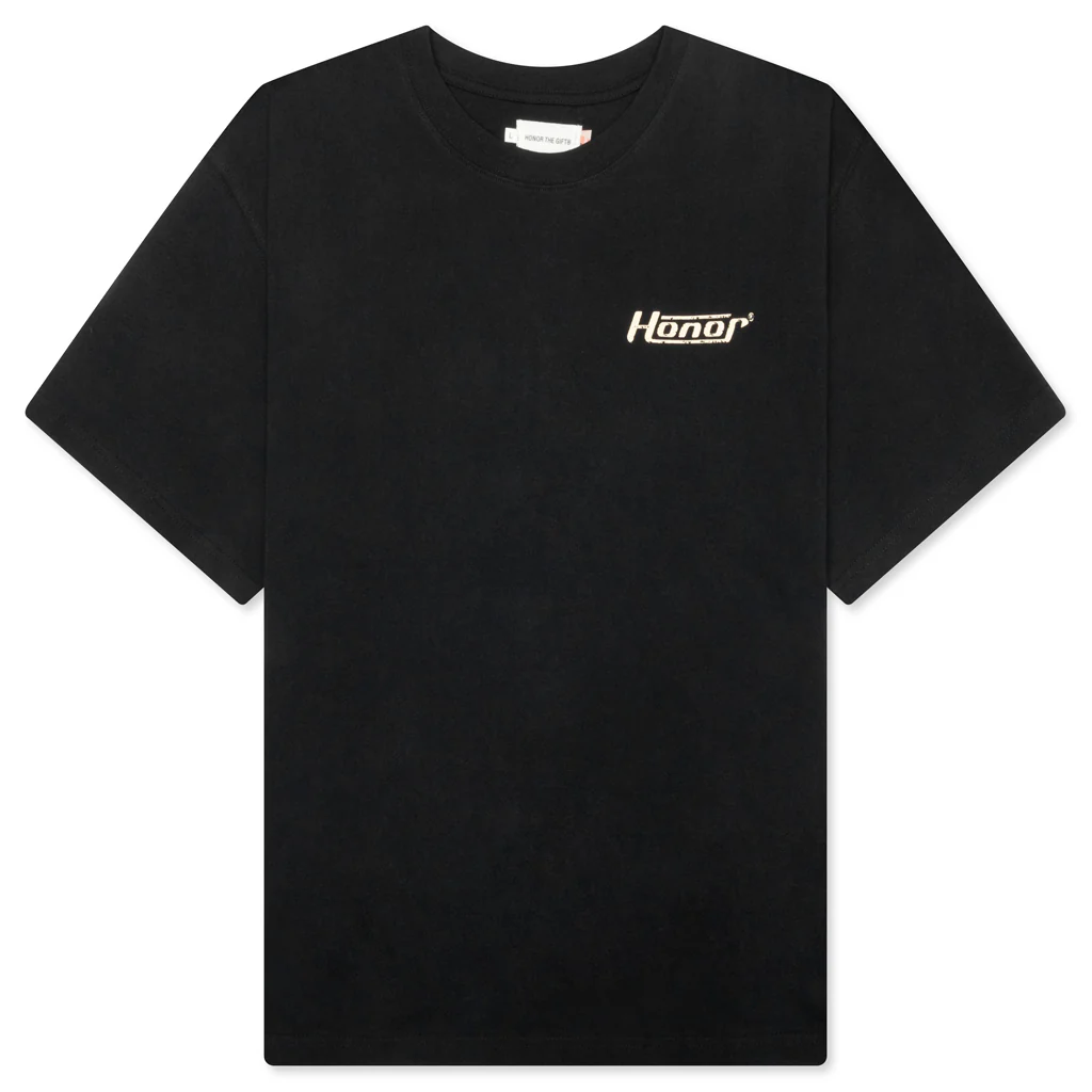 Honor Globe Logo Tee - Black