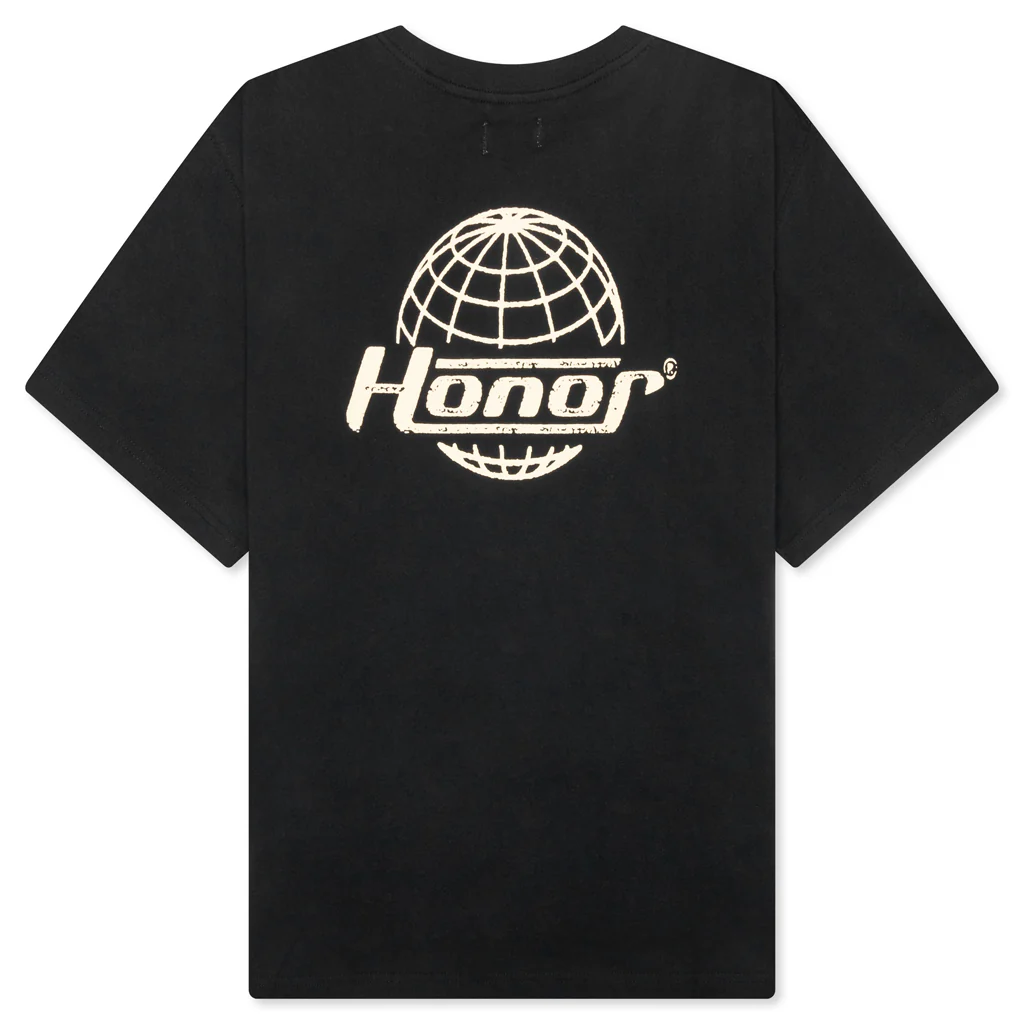 Honor Globe Logo Tee - Black - Image 2