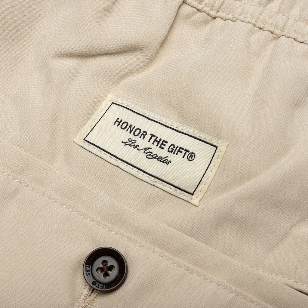 HTG Brand Poly Short - Bone - Image 3