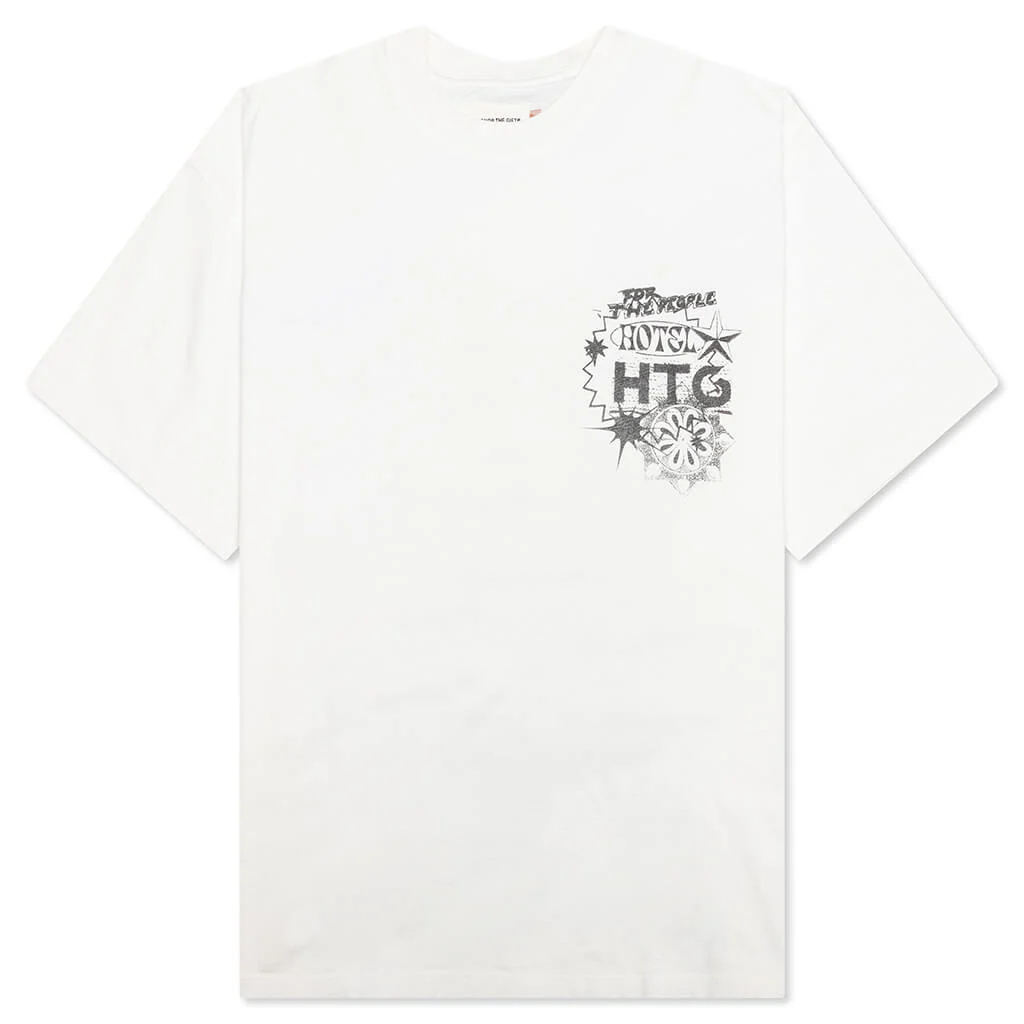 HTG Hotel Collage S/S Tee - White
