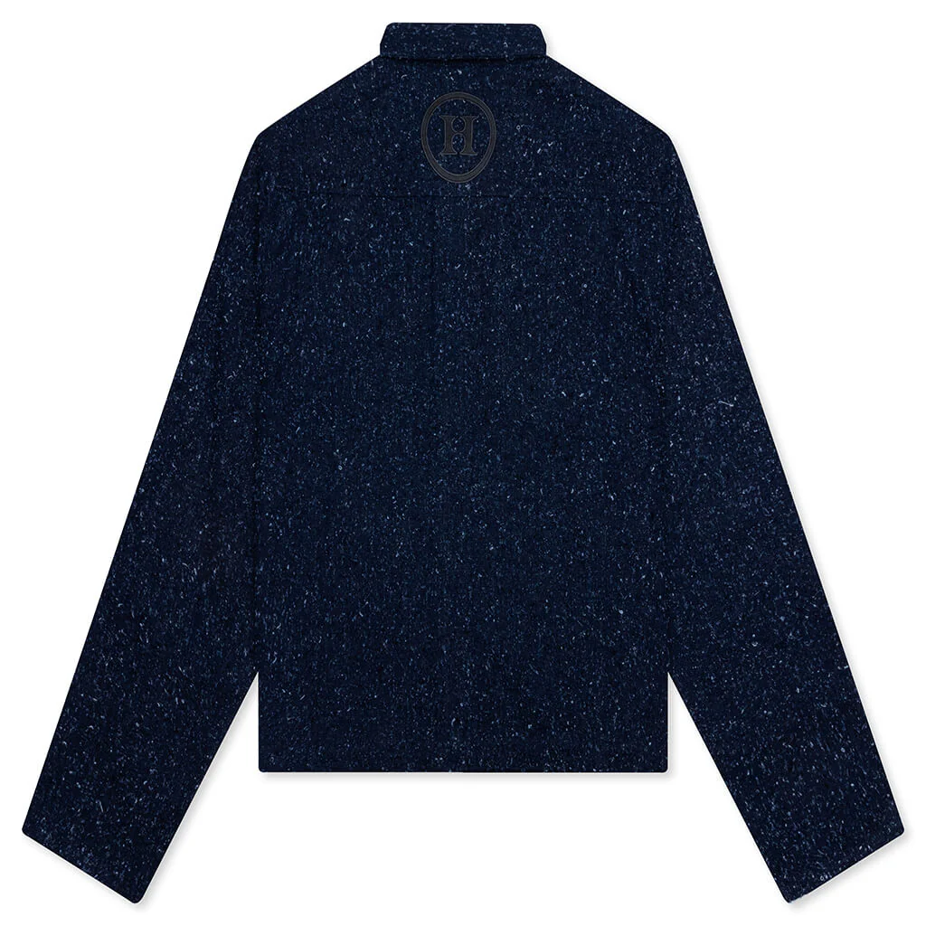 Nep Yarn Chacket - Navy - Image 2