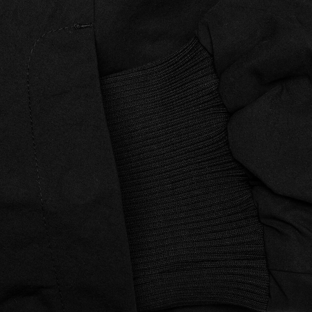 Nylon Bomber Jacket - Black - Image 4