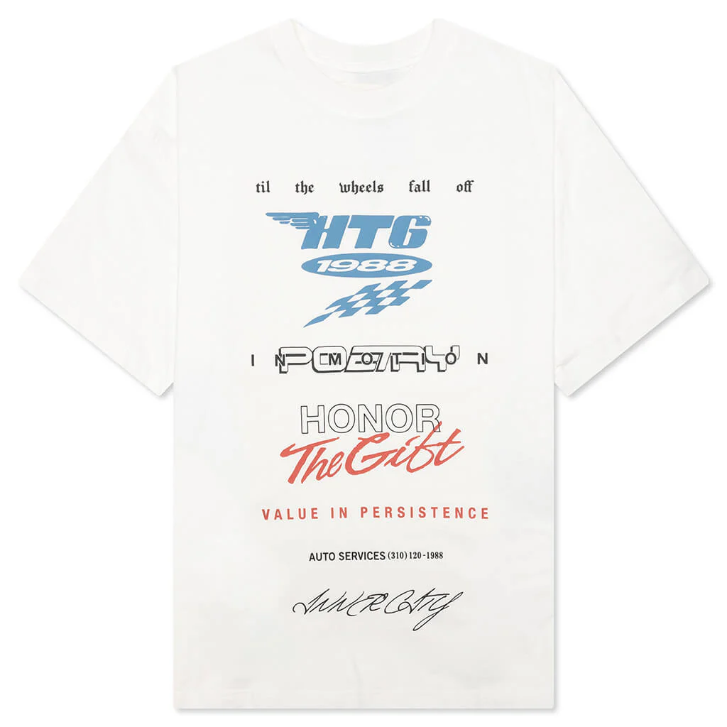 Persistence Race Tee - White
