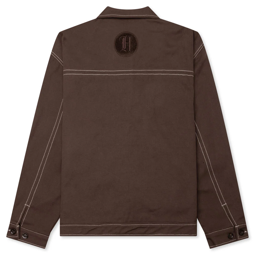 Script Carpenter Jacket - Brown - Image 2