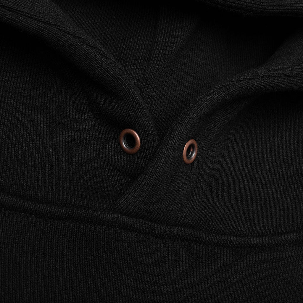 Script Embroidered Hoodie - Black - Image 3