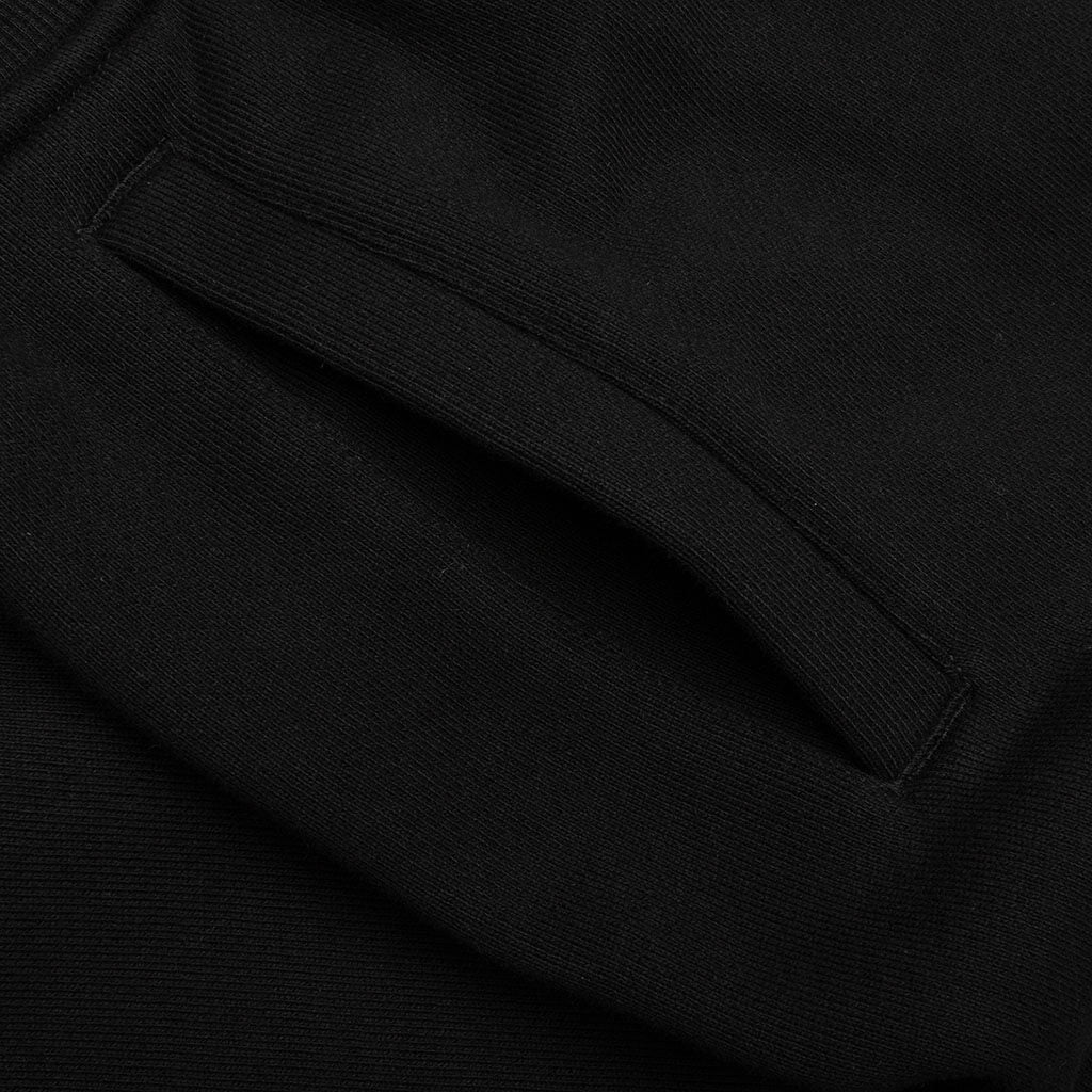 Script Embroidered Sweats - Black - Image 3