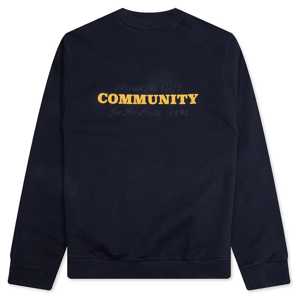 Track Crewneck - Navy