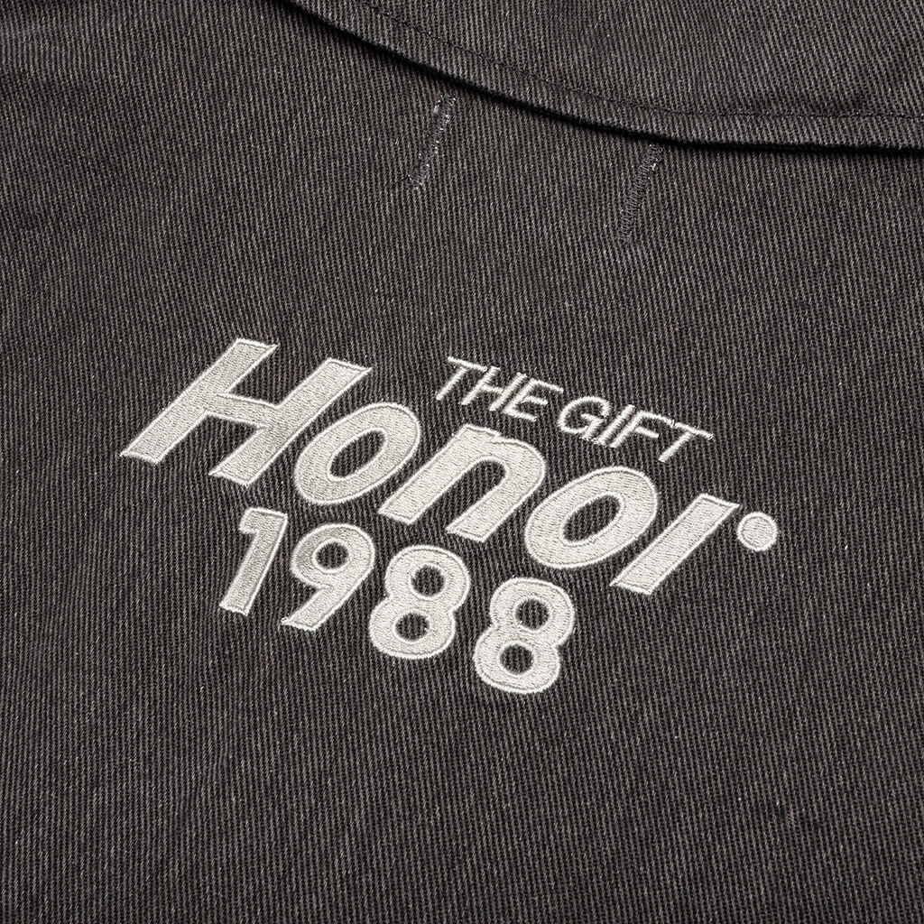 Twill Full Zip Shirt - Black - Image 3