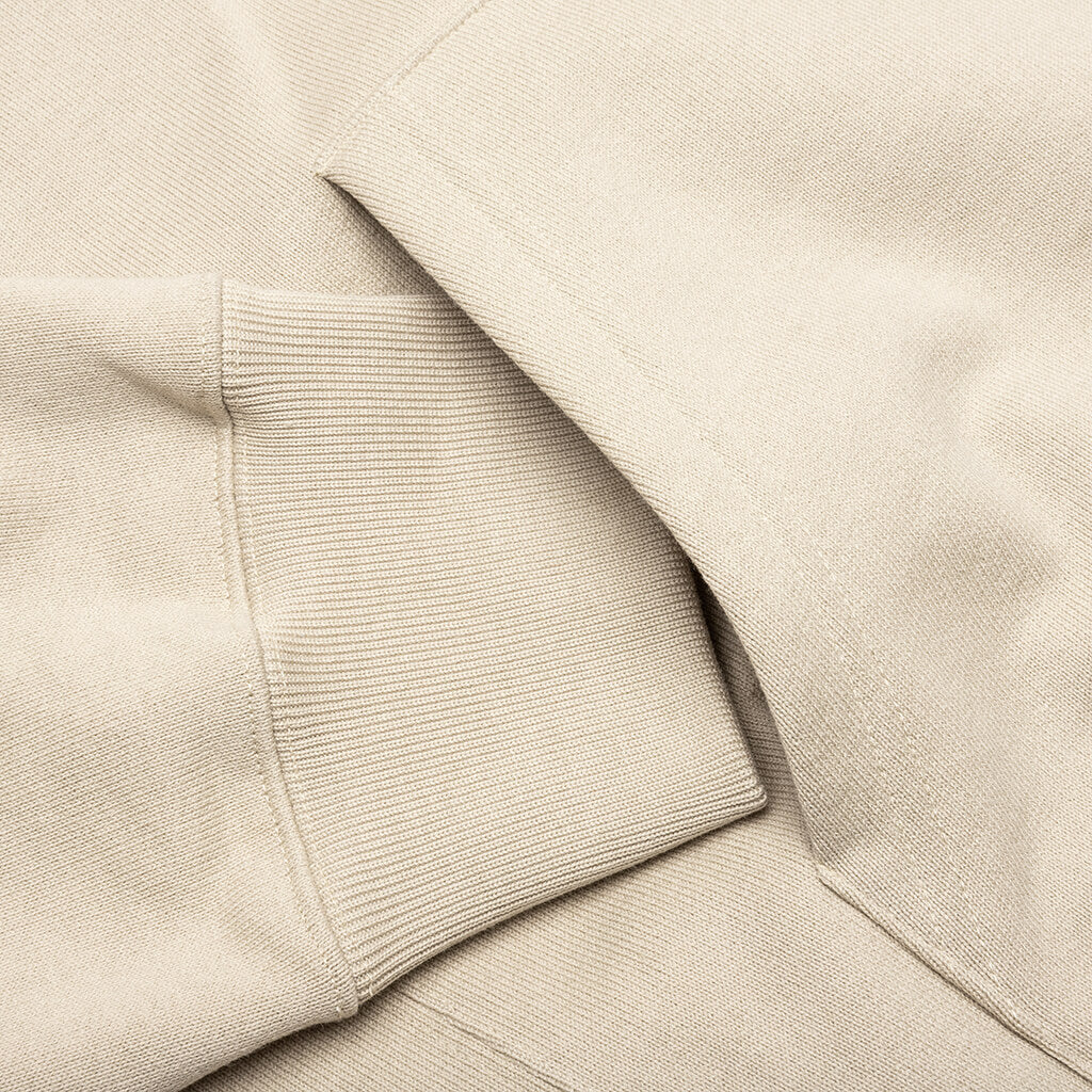 Logo Print Hoodie - Beige - Image 4
