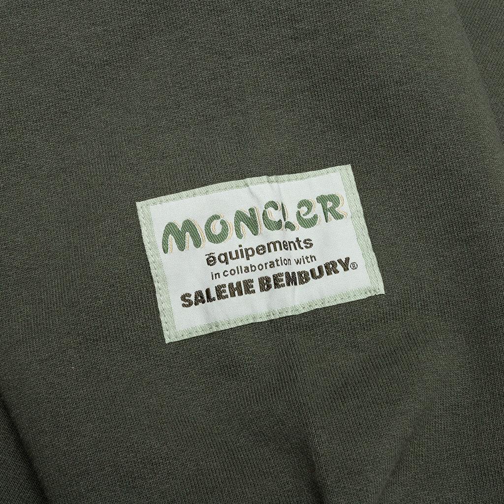 Moncler Genius x Salehe Bembury Logo Hoodie - Olive - Image 4