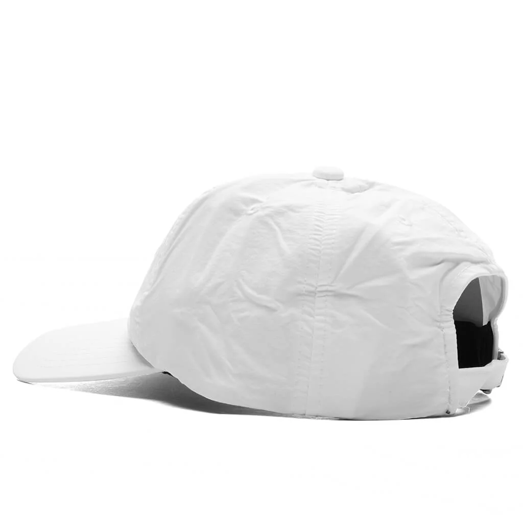 5 Panel Nylon Cap - White - Image 4