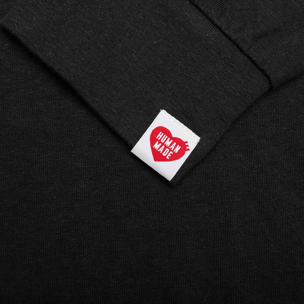 Graphic L/S T-Shirt #02 - Black - Image 4