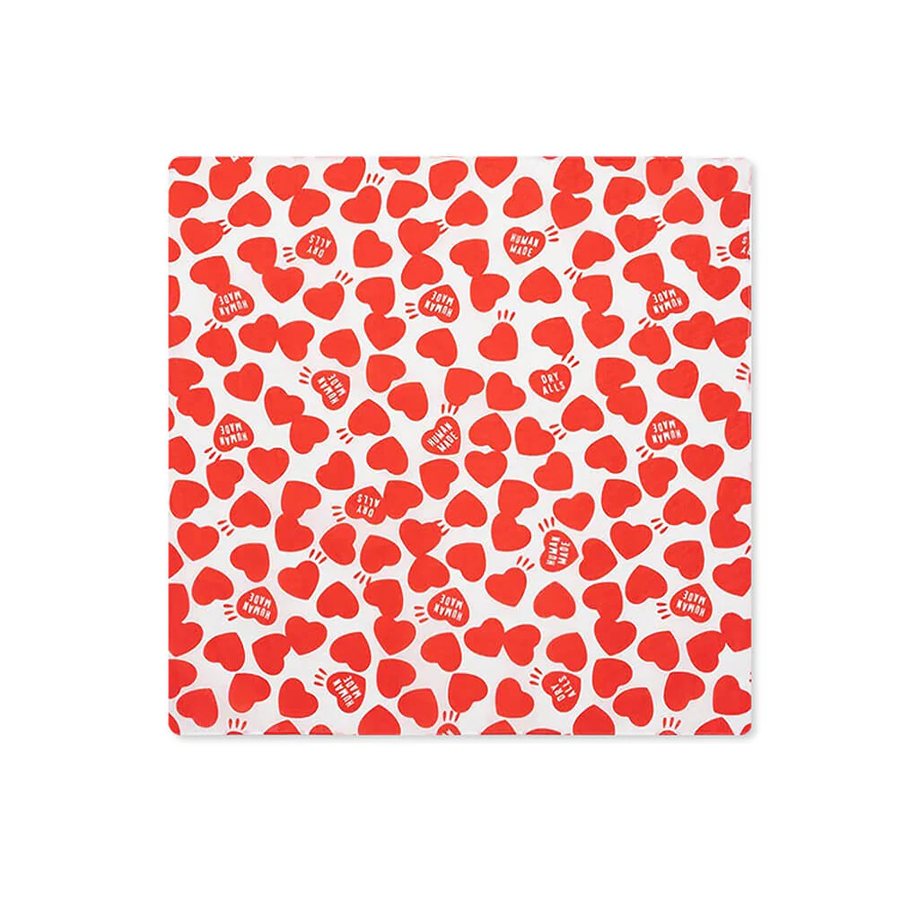 Heart Bandana - Red
