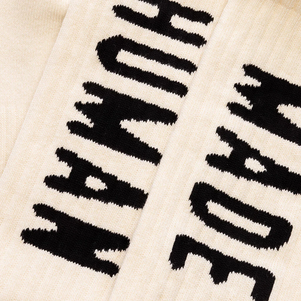 HM Logo Socks - White - Image 2