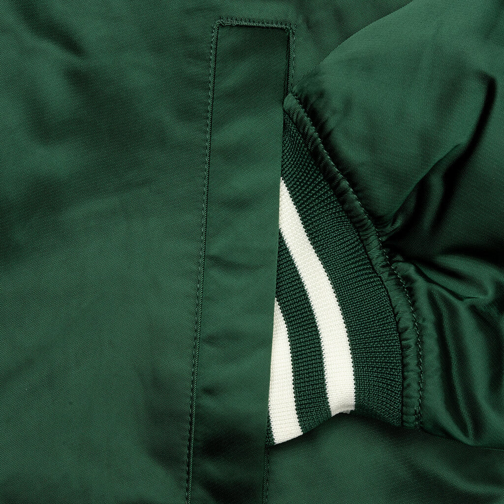Nylon Stadium Jacket - Green - Image 5
