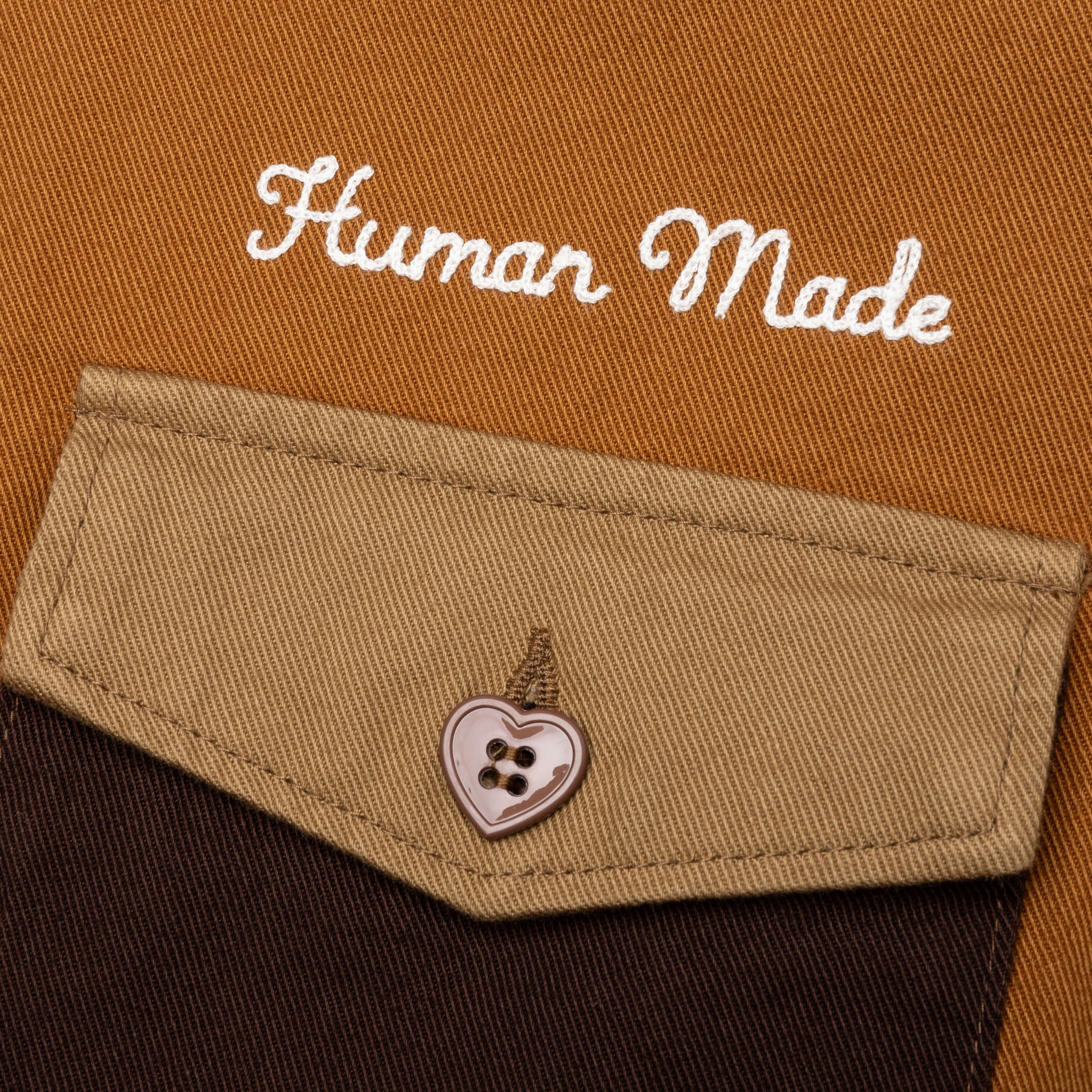 Zip-Up Work Jacket - Brown - Image 4