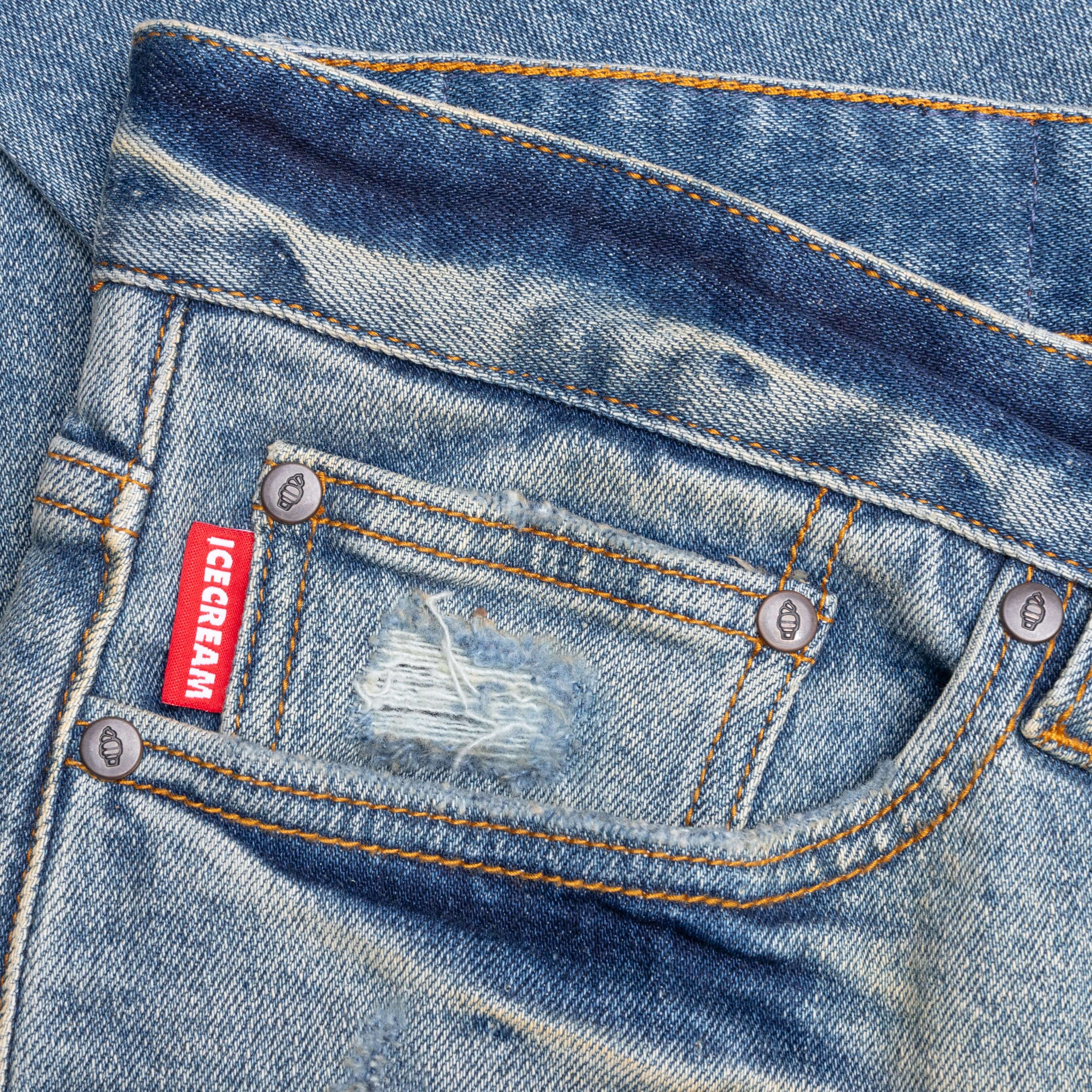 Blue Patch Chocolate Fit Jeans - Gelatto - Image 4