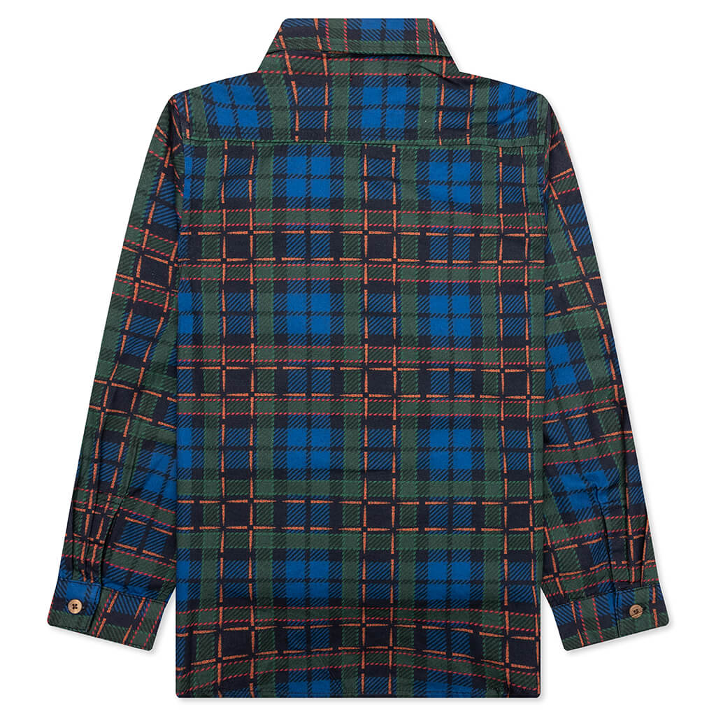 Kids Explore L/S Woven - Plaid - Image 2