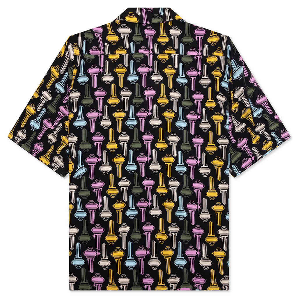 Keys S/S Woven Shirt - Black - Image 2