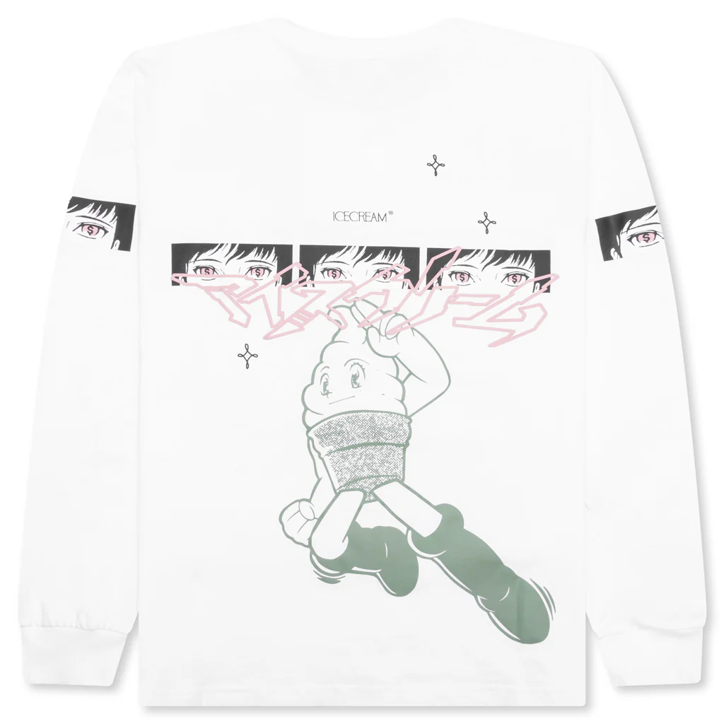 These Eyes L/S Knit - White - Image 2