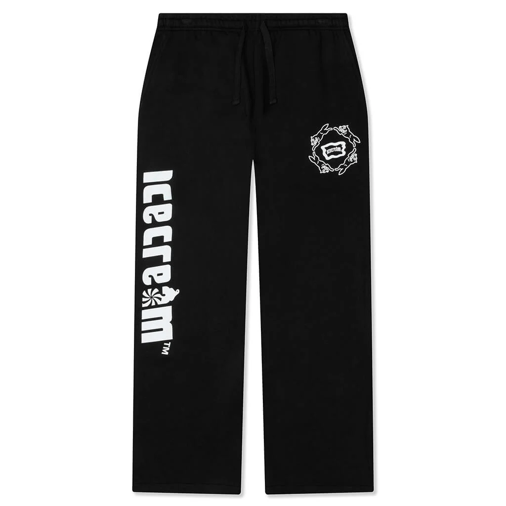 Vertical Sweatpants - Black