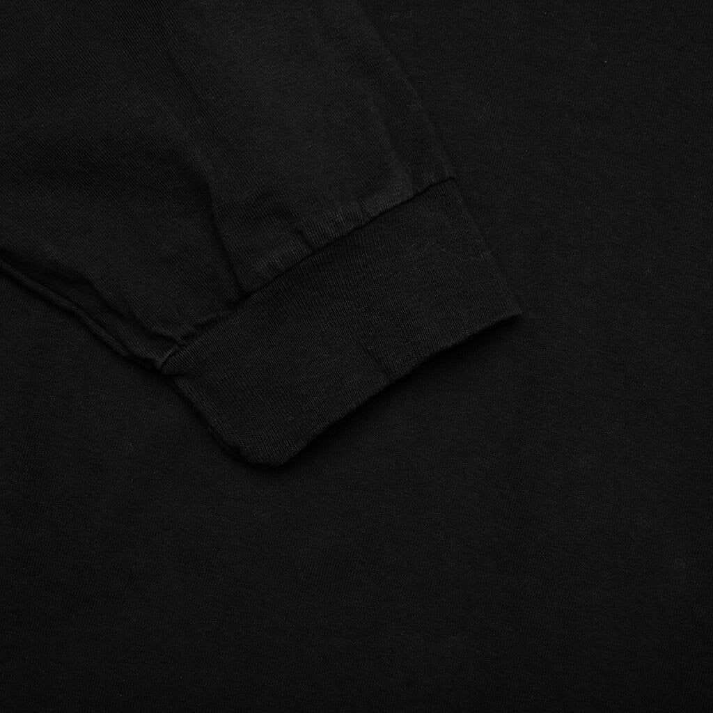 International Crew Pigment Dyed L/S Tee - Black - Image 4