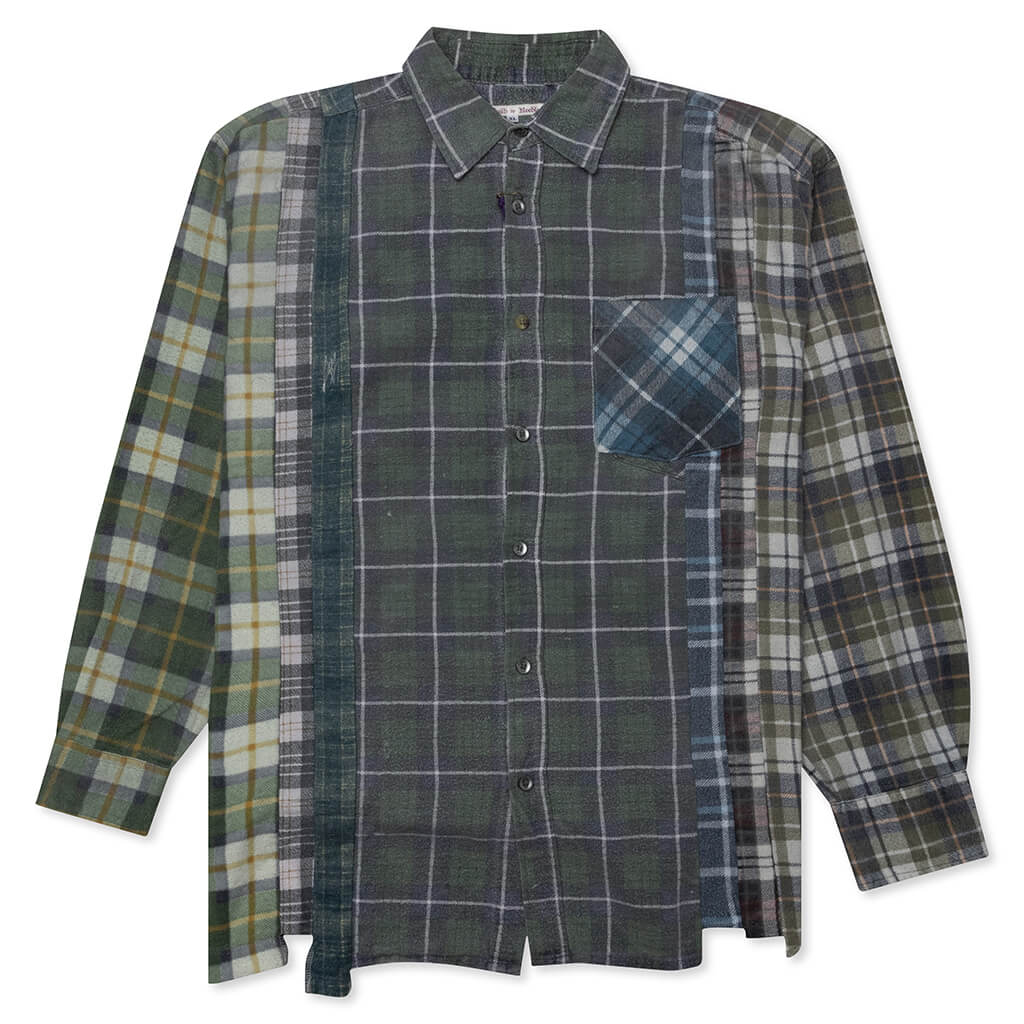 Flannel Shirt 7 Cuts Reflection Shirt - Assorted - Image 6