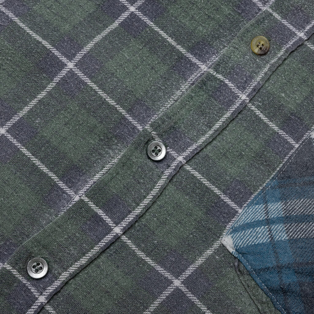 Flannel Shirt 7 Cuts Reflection Shirt - Assorted - Image 8