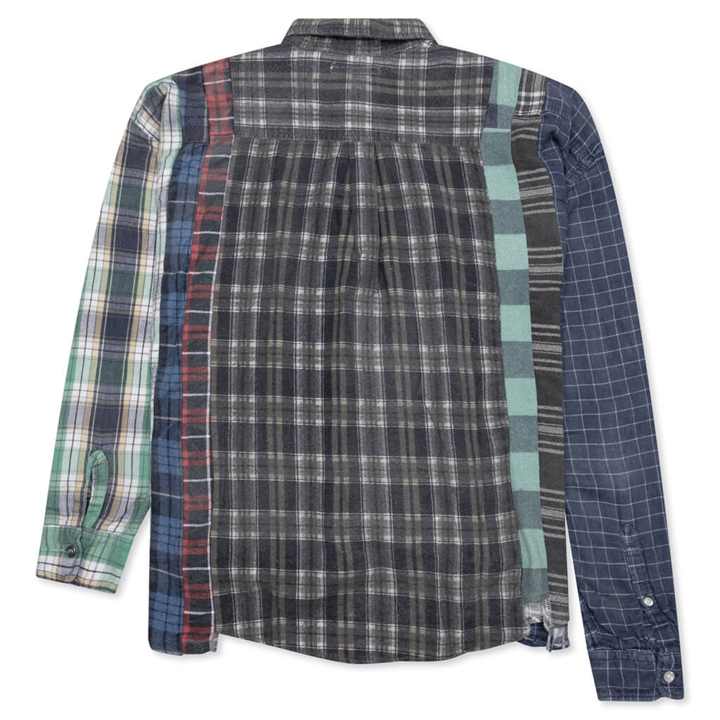 Flannel Shirt 7 Cuts Wide Reflection Shirt - Assorted - Image 2