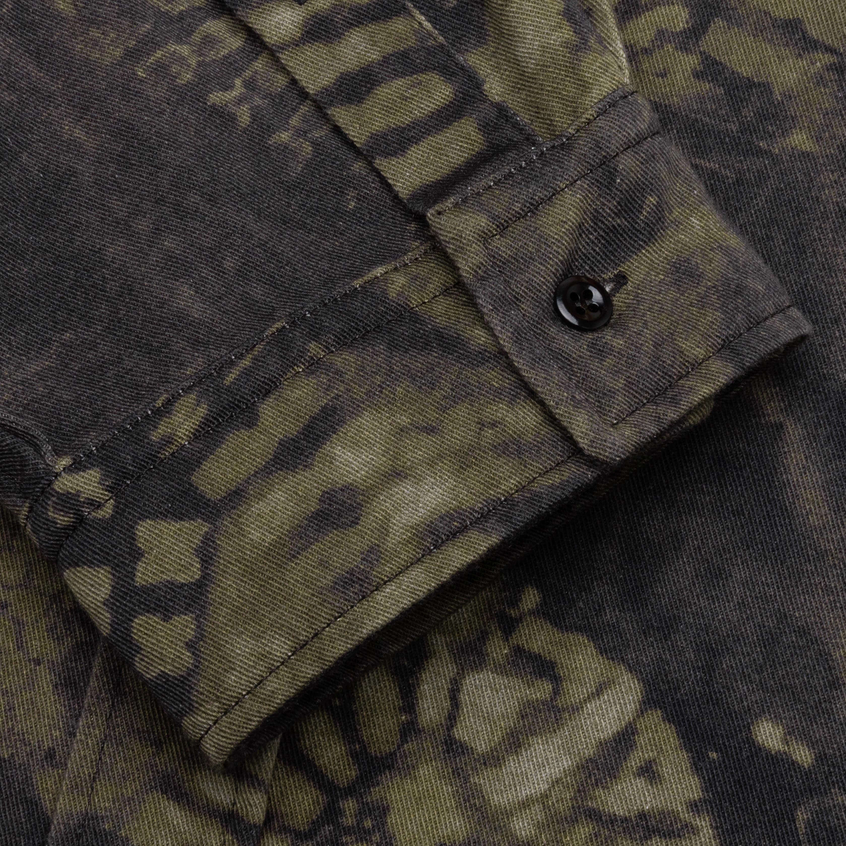 Osetar Boot Print Overshirt - Washed Black - Image 4