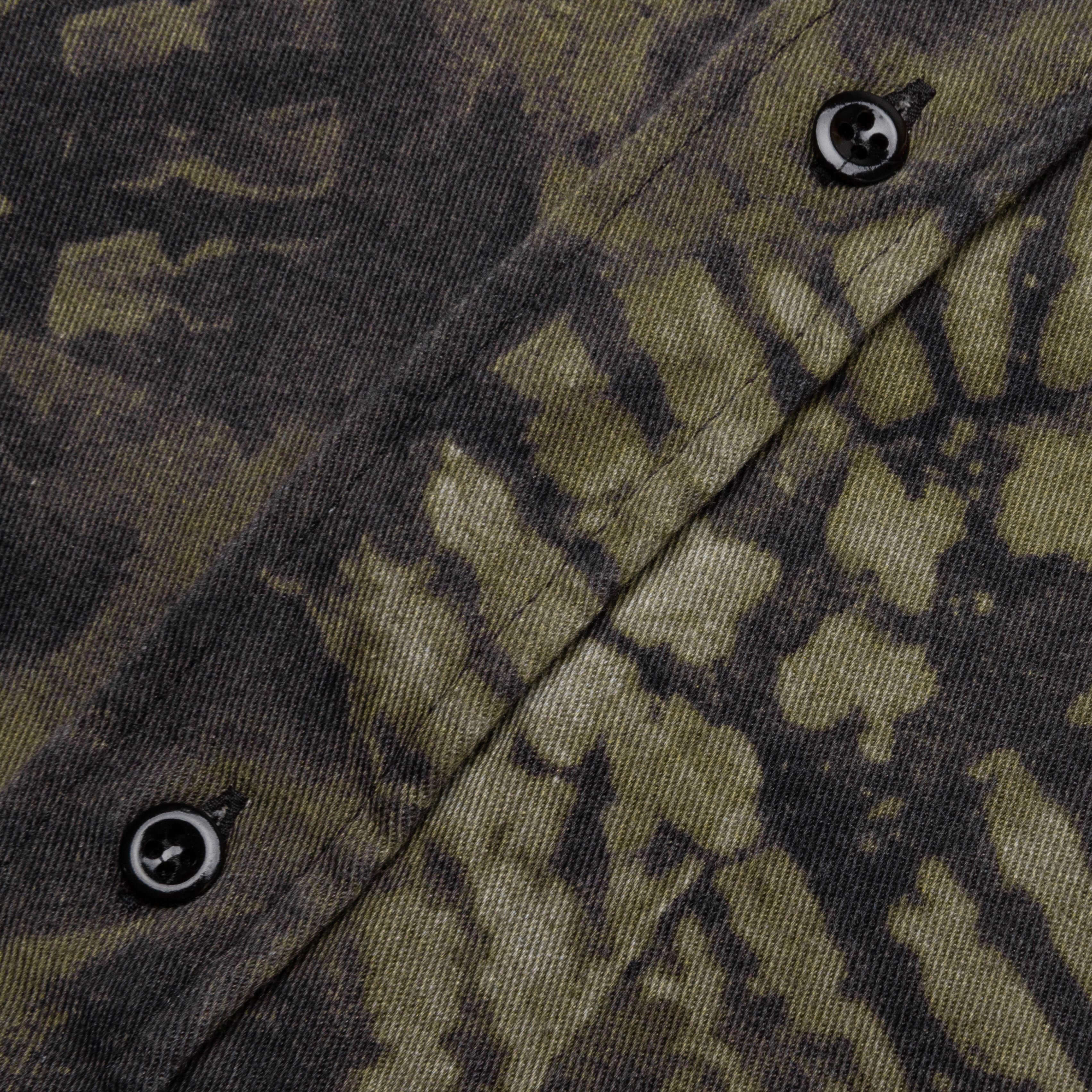 Osetar Boot Print Overshirt - Washed Black - Image 5