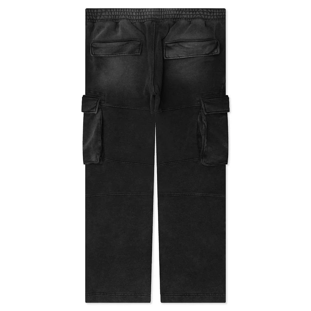 Jersey Cargo Pants - Black - Image 2