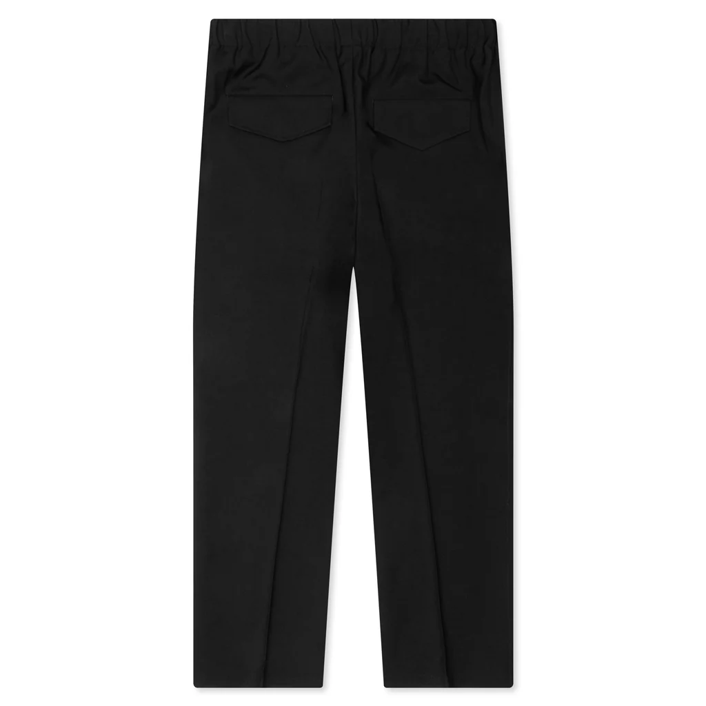 Sharp Gabardine Wool Trouser - Black - Image 2