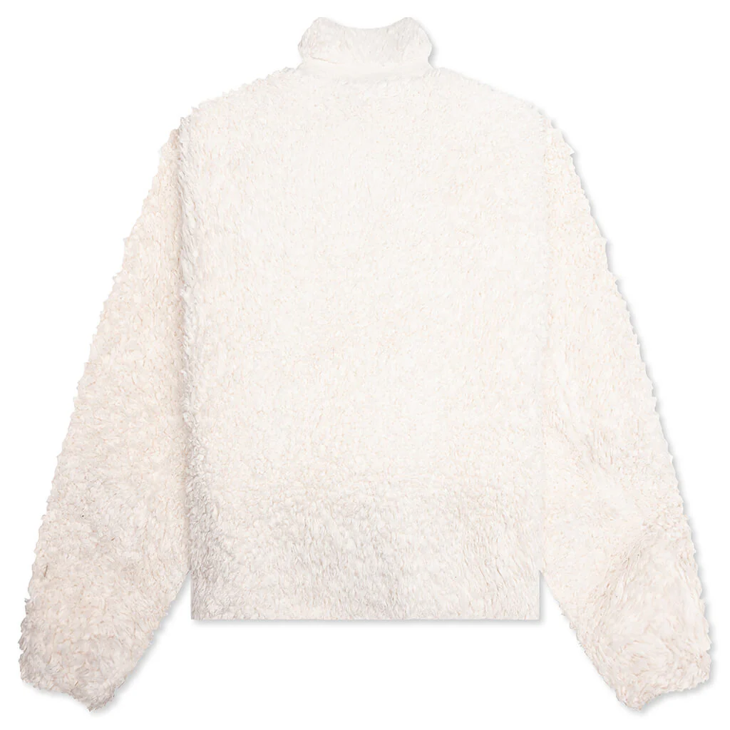 Cotton Fleece Jacket - Eggshell - Image 2